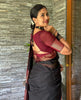 Confounding Black Soft Silk Saree