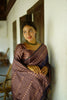 Cute Coffee Color Soft Lichi Silk Saree