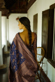 Cute Coffee Color Soft Lichi Silk Saree