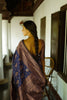 Cute Coffee Color Soft Lichi Silk Saree