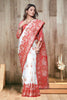 Precious White Soft Banarasi Silk Saree