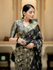 Charming Black Color Soft Banarasi Silk Saree