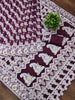 Sonorous Wine Cotton Silk Saree