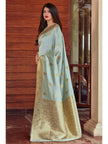 Beauteous Grey Soft Silk Saree