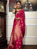 Outstanding Dark Pink Soft Silk Saree