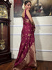 Demure Wine Soft Silk Saree