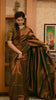 Lassitude Dark Green Soft Silk Saree