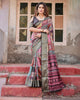Multi Floral Printed Cotton Silk Saree