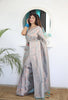 Cream Zari Woven Lichi Silk Saree