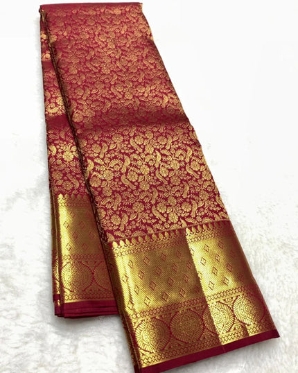 Royal Rani Pink Banarasi Silk Saree with Rich Gold Zari Weaving | Traditional Wedding & Festive Wear