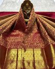 Royal Rani Pink Banarasi Silk Saree with Rich Gold Zari Weaving | Traditional Wedding & Festive Wear