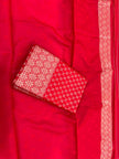 Royal Red Banarasi Silk Saree with Gold Zari Butti & Grand Traditional Border | Premium Bridal & Wedding Wear