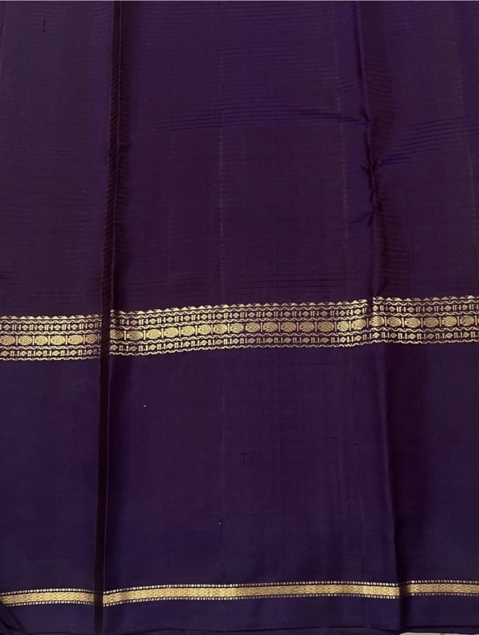 Purple & Grey Silk Saree with Paisley Zari Motif