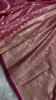 Baby Pink Banarasi Silk Saree with Golden Zari Buttas & Rich Pallu