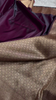 Majestic Wine Banarasi Silk Saree with Golden Zari Cityscape Border