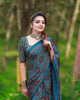 Gorgeous Wearing Ajrakh Hand Block Printed Modal Silk Saree
