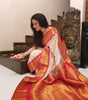 Abhisha – Beige Soft Banarasi Silk Saree with Jacquard Weaving