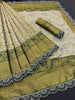 Vasundi - Green Kanjivaram Silk Saree with Royal Blue Zari Border